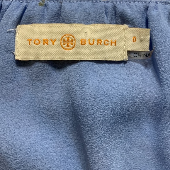 Tory Burch Long Sleeve Floral Blouse Size 0 - Picture 4 of 9